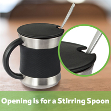 opening is for a stirring spoon