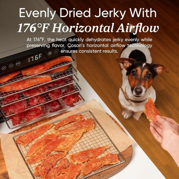 COSORI Food Dehydrator, Bigger Than 7 Trays With Large 6.5" Drying Space, 600W Power Saves More Time Than 480W, 165°F Dehydrated Dryer for Jerky, Dog Treats, Herbs, Meat, Fruit, and Yogurt, Silver - Image 17