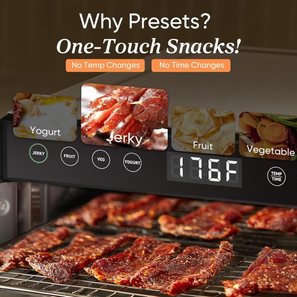 COSORI Food Dehydrator, Bigger Than 7 Trays With Large 6.5" Drying Space, 600W Power Saves More Time Than 480W, 165°F Dehydrated Dryer for Jerky, Dog Treats, Herbs, Meat, Fruit, and Yogurt, Silver - Image 20