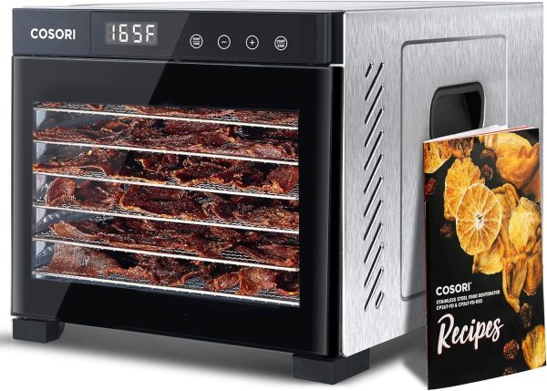 COSORI Food Dehydrator, Bigger Than 7 Trays With Large 6.5" Drying Space, 600W Power Saves More Time Than 480W, 165°F Dehydrated Dryer for Jerky, Dog Treats, Herbs, Meat, Fruit, and Yogurt, Silver - Image 22