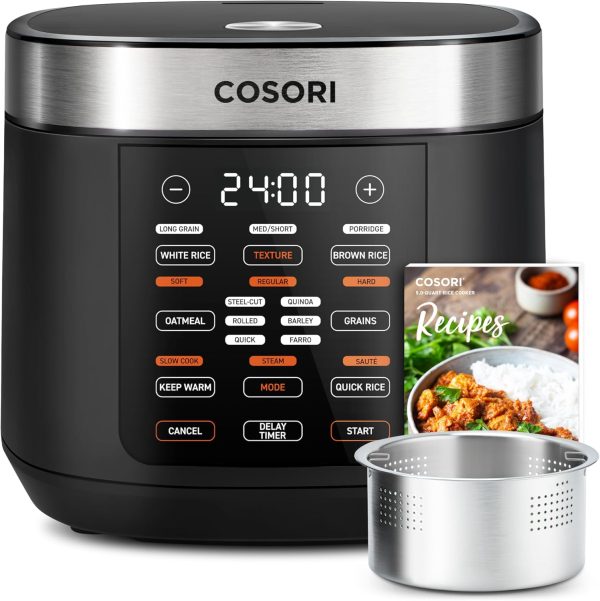COSORI Pressure Cooker 6 qt, 9-in-1 Instant Multi Kitchen Appliances, Safer Venting Design, Rice Cooker, Slow Cooking Pot, Sous Vide, Saute Pot, 1100W, Stainless Steel - Image 13